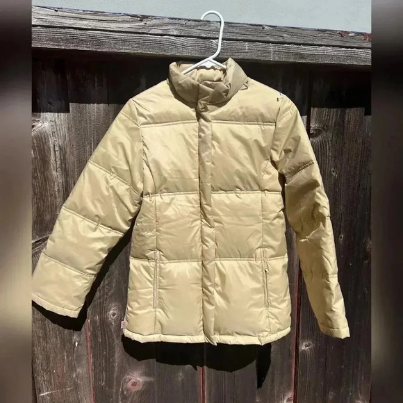 Michiko London Tan Puffer Coat - Picture 1 of 5